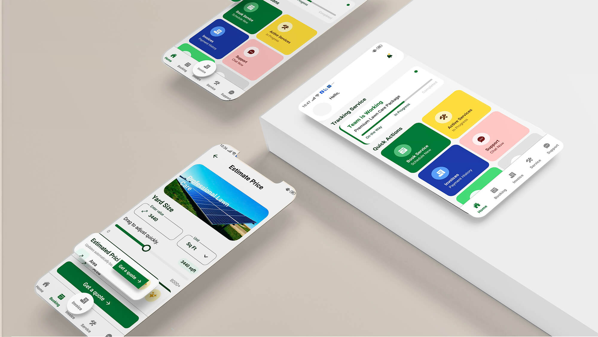 The interface of Lover's Lawn - case study
