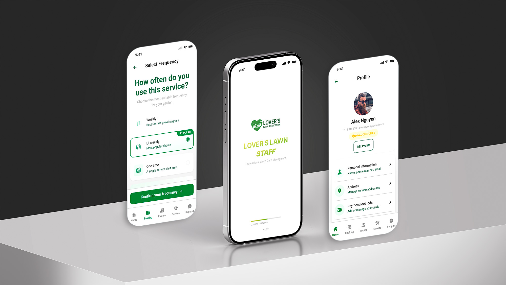 The main interface of Lover's Lawn - case study