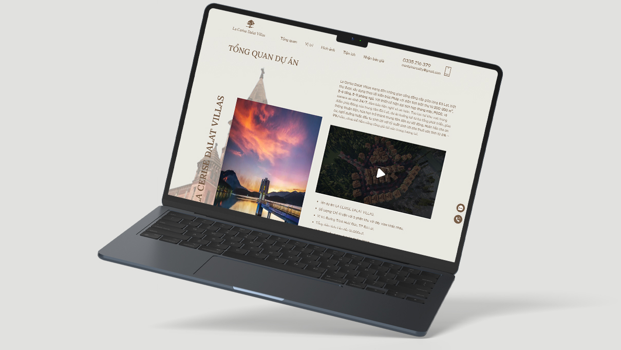 La Cerise Dalat Villas interface service - Case study