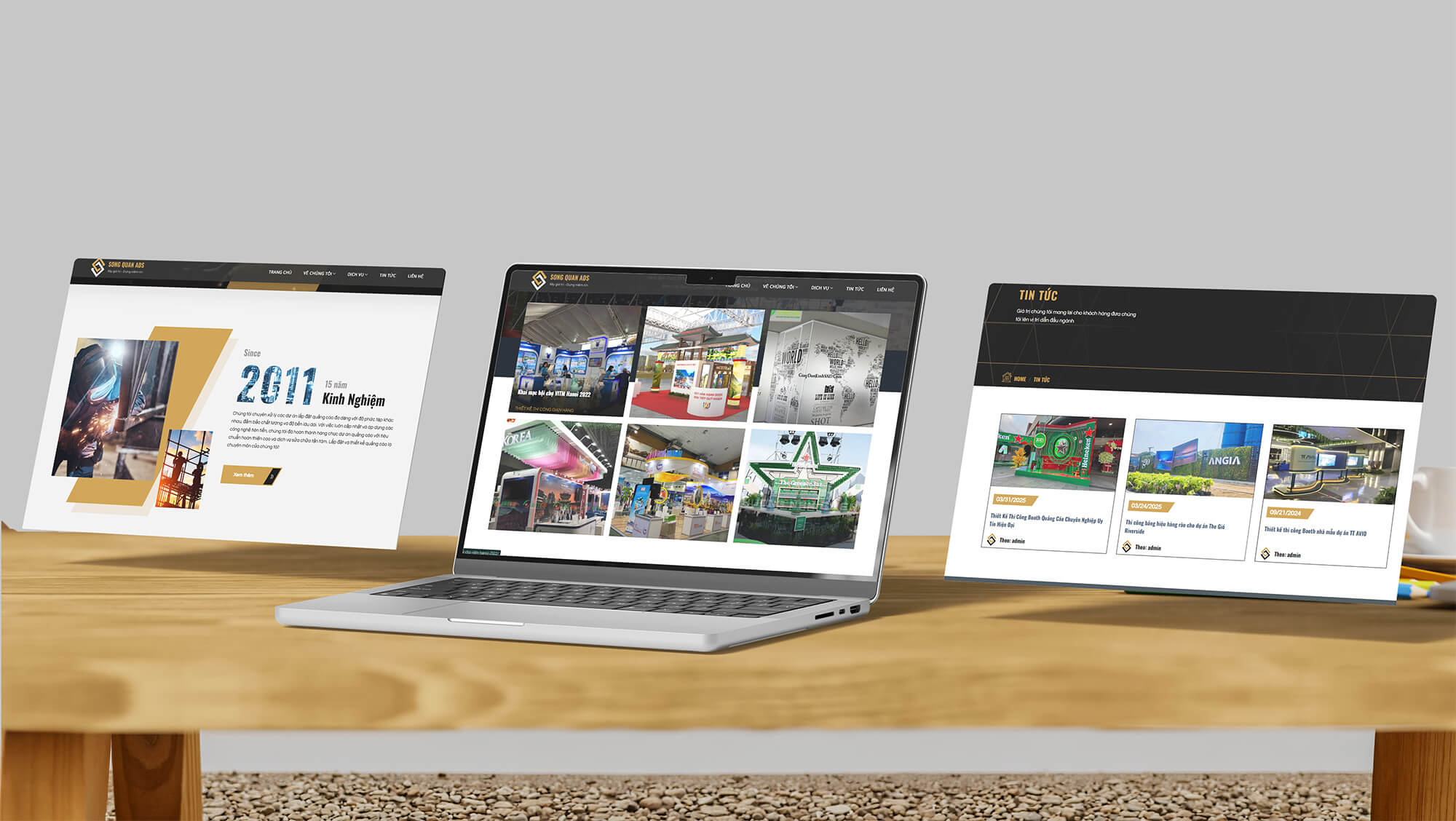 Main interface of Song Quan Ads - case study