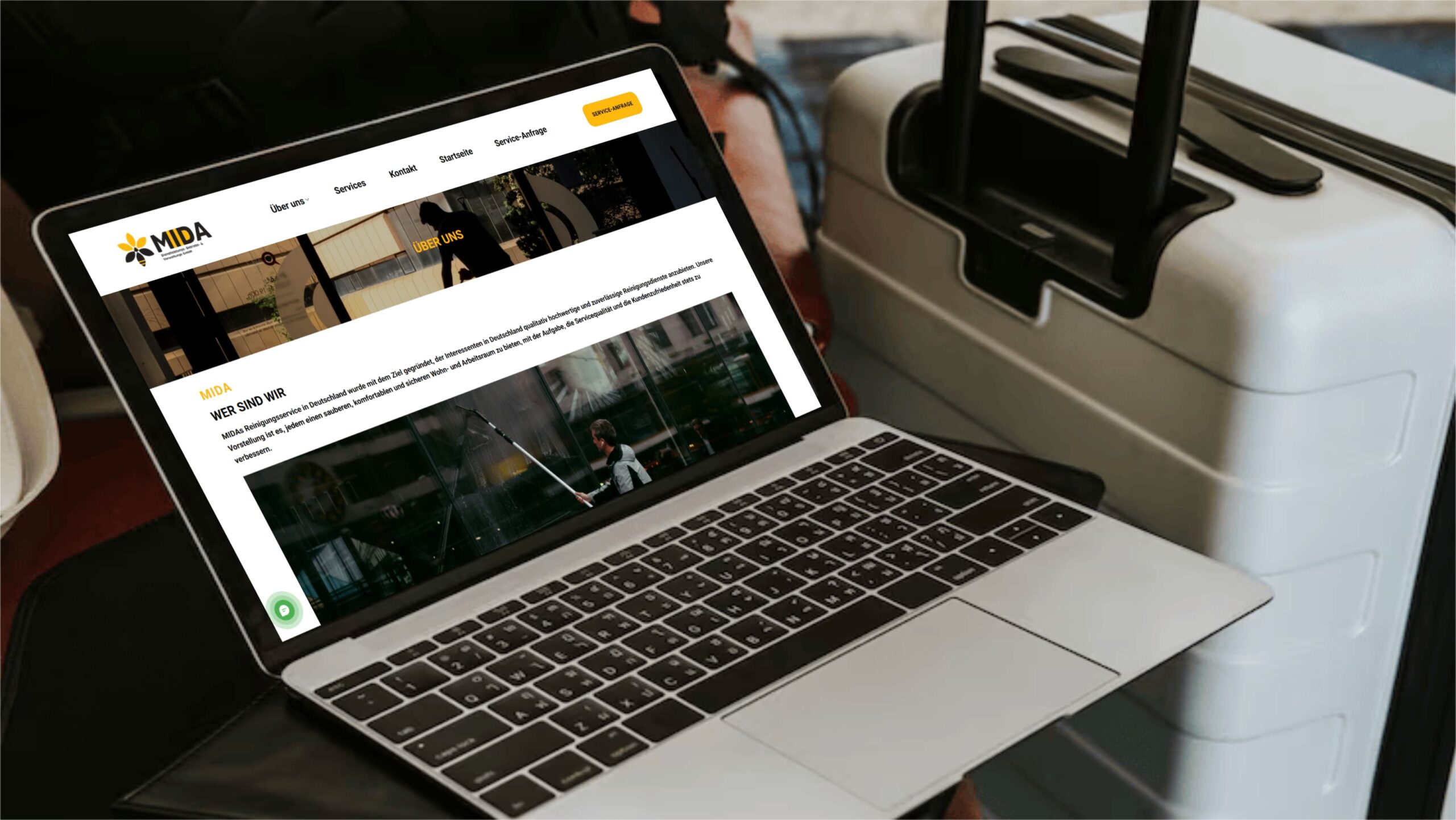Mida About Us interface - case study