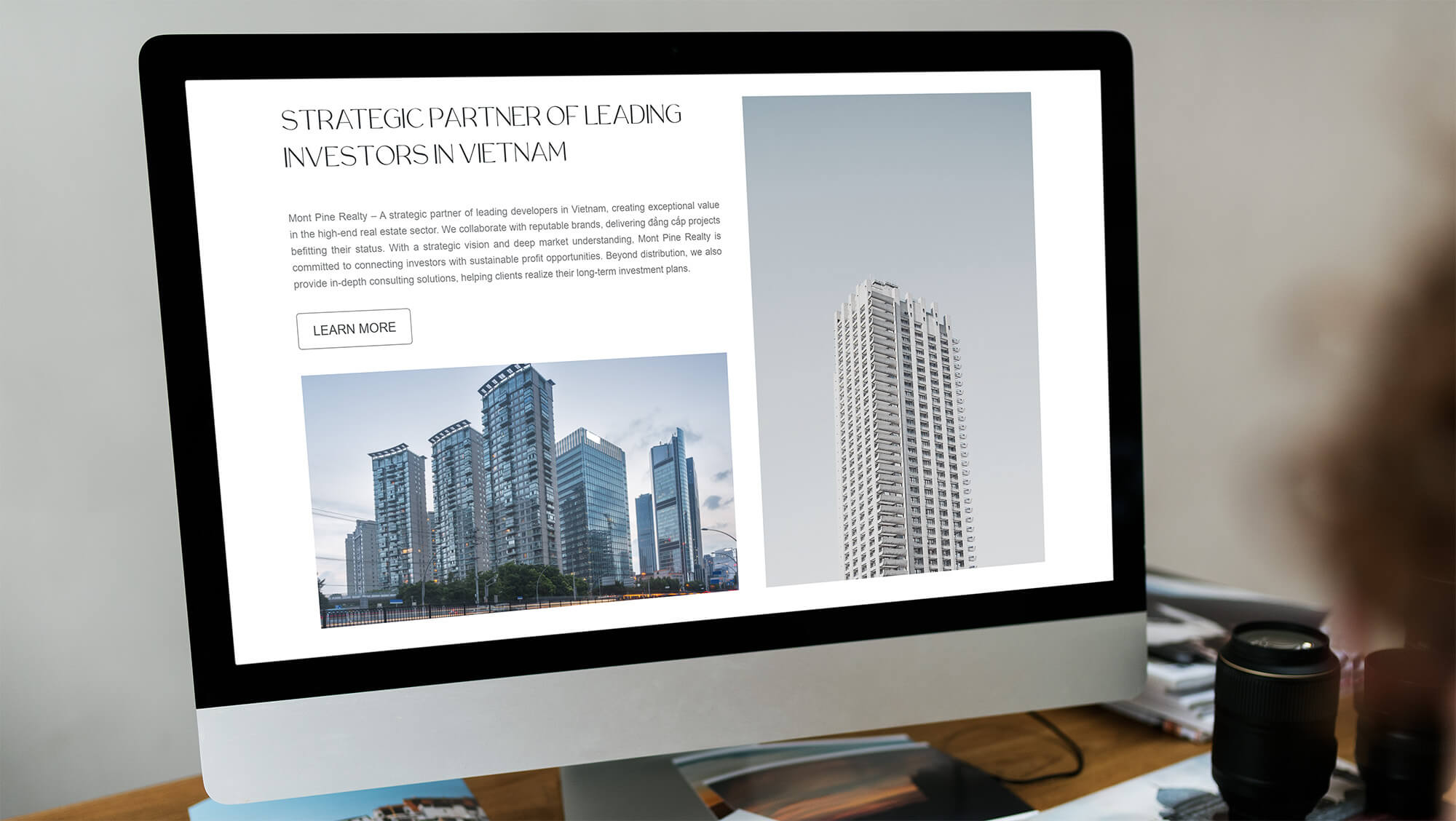 Mont Pine Realty partner website - case study