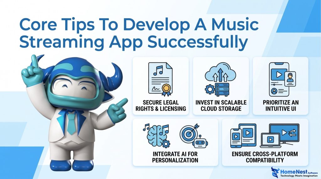 Core Tips To Develop A Music Streaming App Successfully